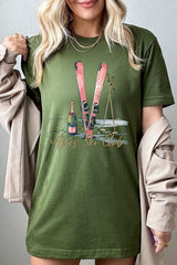 US3001P-E3187 Apres Ski Club Graphic Plus Tee $16