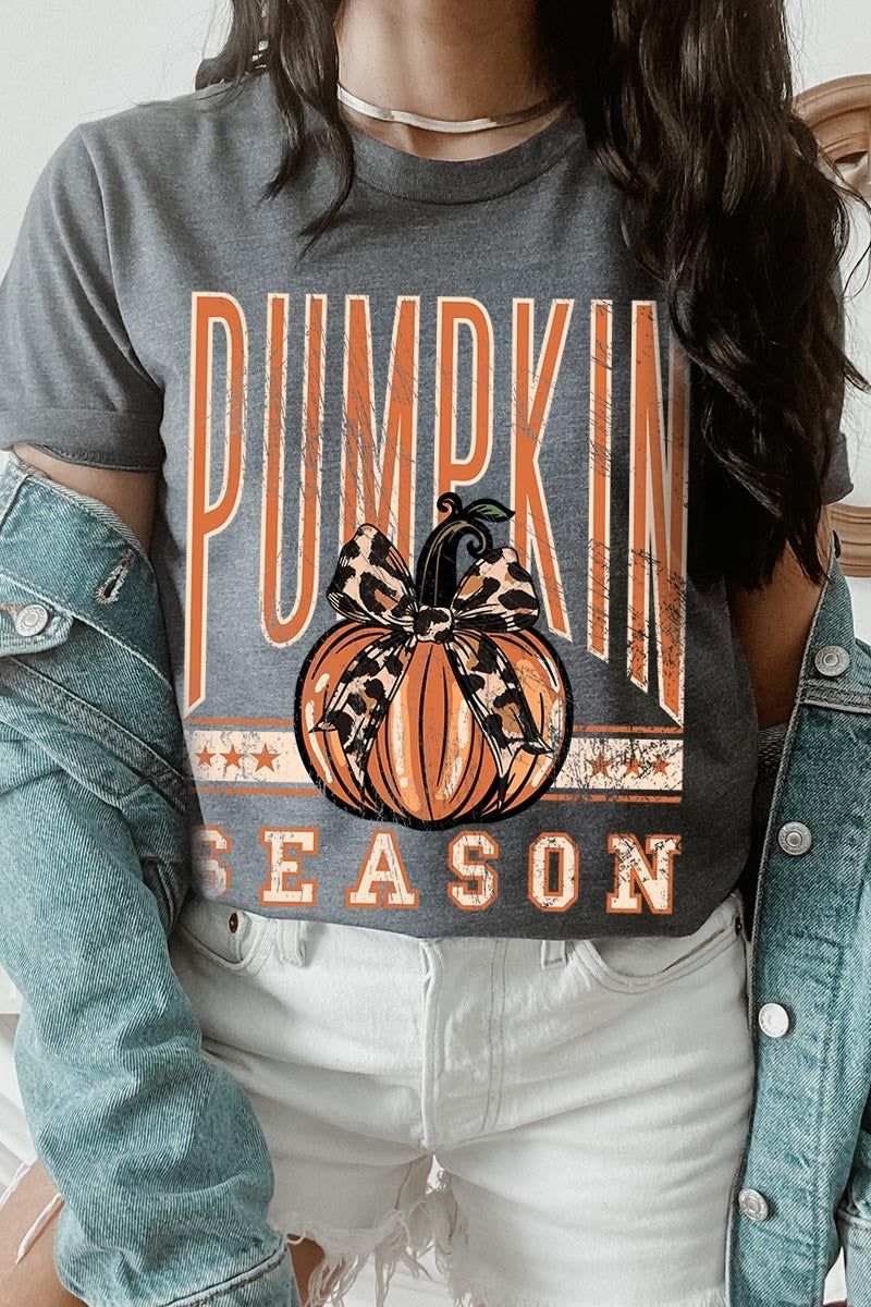 US3001-E3145 Pumpkin Season Graphic Tee $12.5
