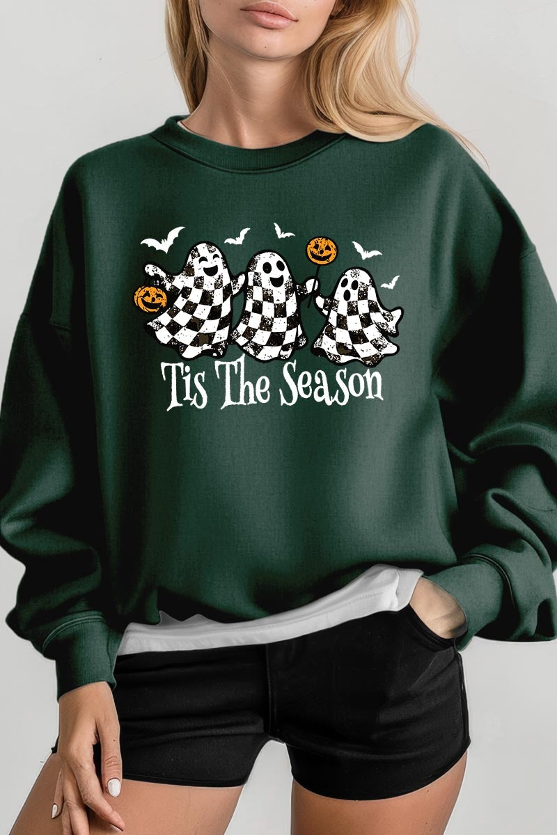 UL180P-E3124 Retro Ghosts Graphic Plus Sweatshirt $25