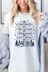 5000P-E3189 Ski Lodge Signs Graphic Plus Heavy Cotton Tee $12.75