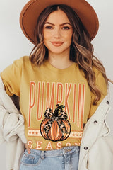 US3001-E3145 Pumpkin Season Graphic Tee $12.5