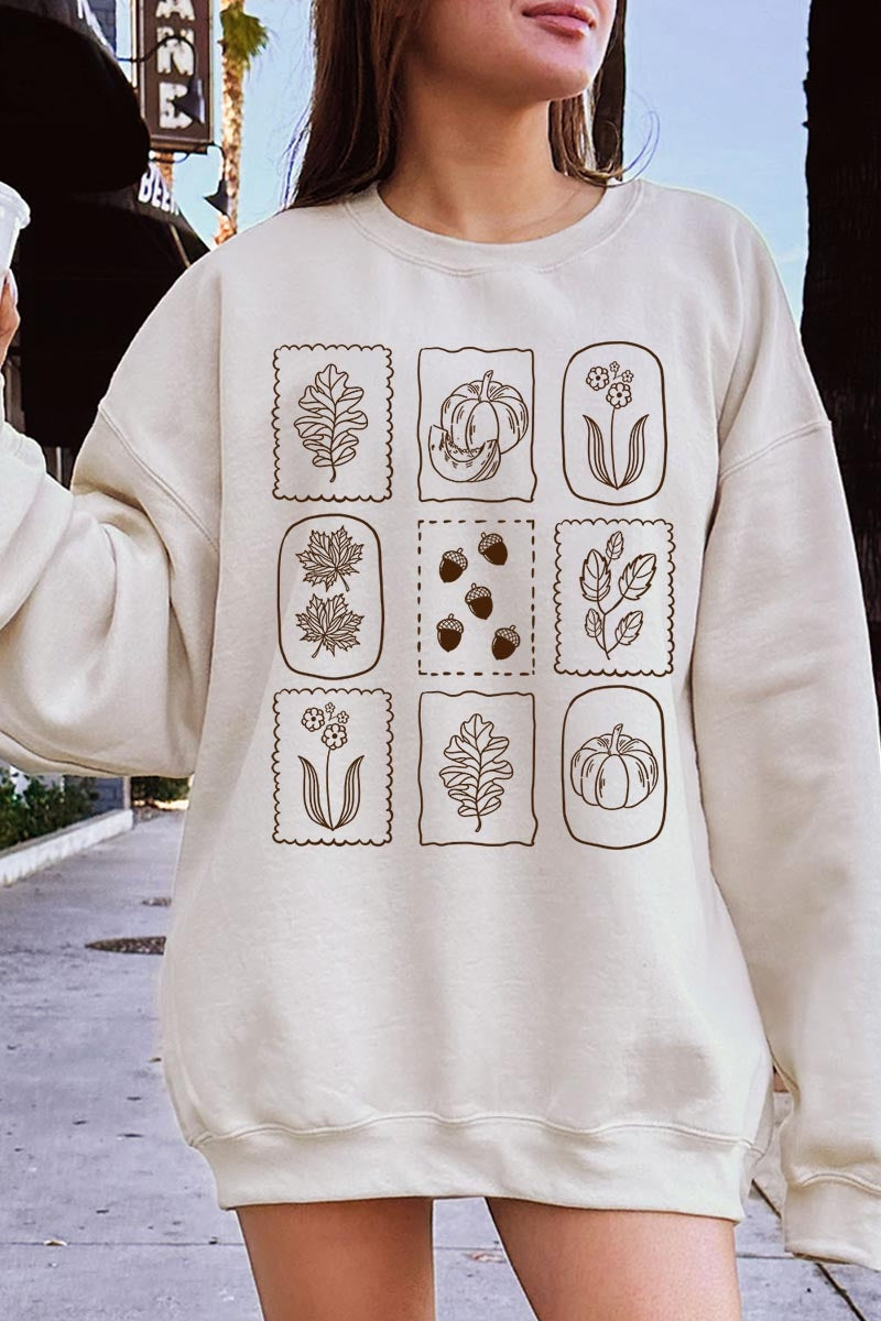 UL180-E3101 Autumn Graphic Sweatshirt $20