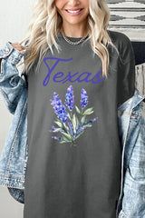 5000P-E3060 Texas Bluebonnet Graphic Plus Heavy Cotton Tee $12.75