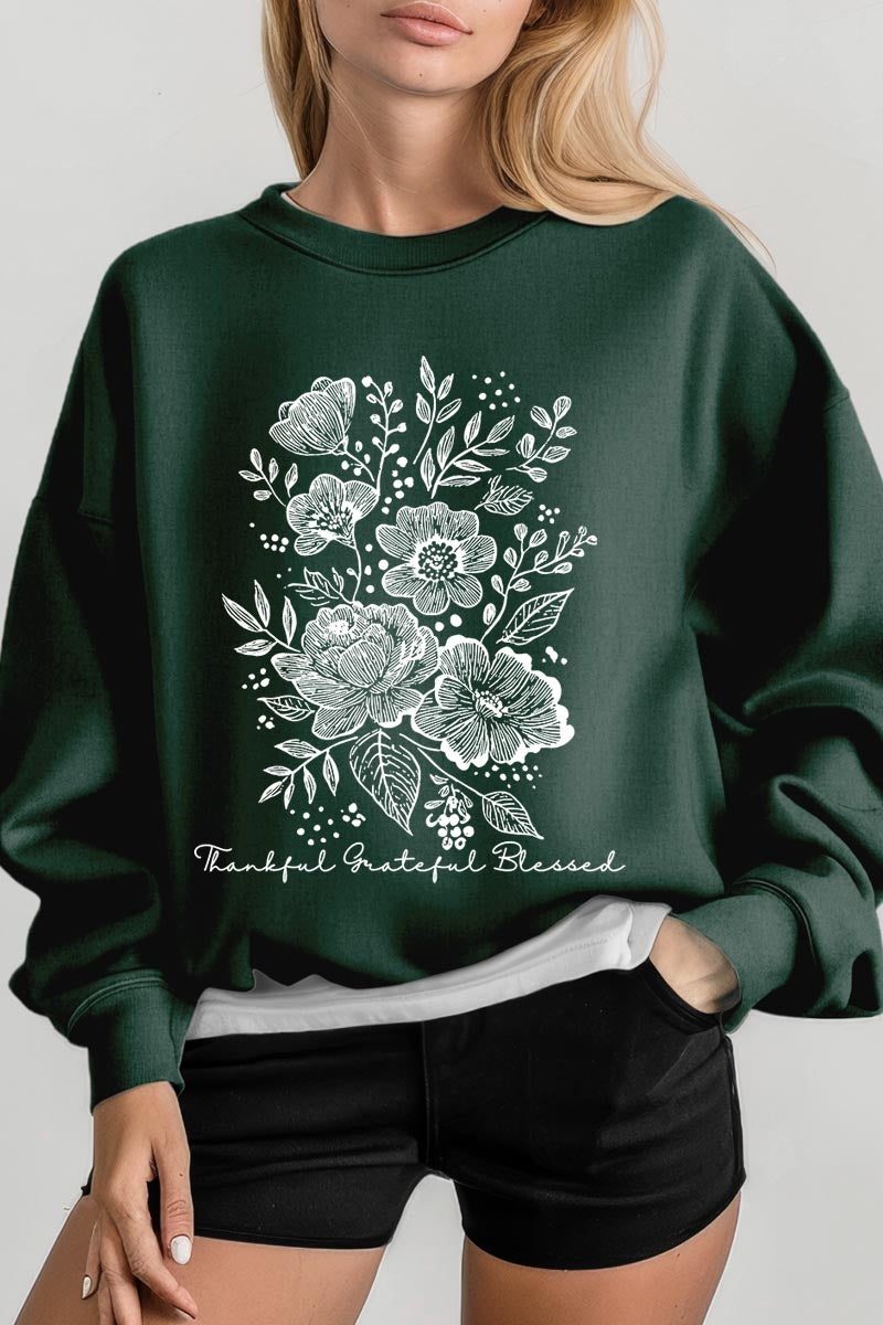 UL180P-E3155 Neutral Thanksgiving Graphic Plus Sweatshirt $25