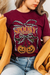 US3001-E3085 Pumpkin Cherries Graphic Tee $12.5
