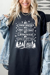 5000-E3189 Ski Lodge Signs Graphic Heavy Cotton Tee $9