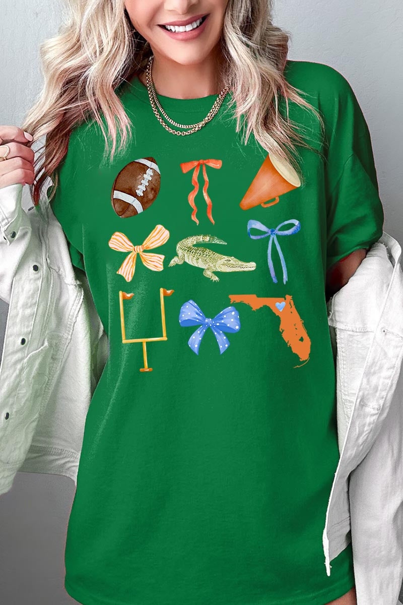 5000P-E3078 Florida Football Graphic Plus Heavy Cotton Tee $12.75
