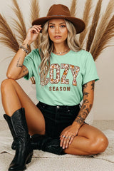 5000-E3082 Cozy Season Graphic Heavy Cotton Tee $9