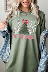 5000P-E3213 Joy to the World Graphic Plus Heavy Cotton Tee $12.75