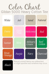 5000-E3110 Brushstroke Boho Fall Graphic Heavy Cotton Tee $9