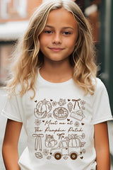 US3001Y-E3163Z Pumpkin Patch Doodle Kids Graphic Tee $11