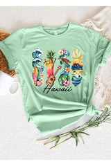 US3001-E3061HI Hawaii State Brushstroke Graphic Tee $12.5