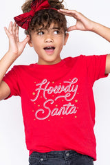 US3001Y-E3199Z Howdy Santa Kids Graphic Tee $11