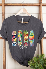 US3001-E3061OH Ohio State Brushstroke Graphic Tee $12.5
