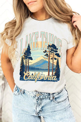 US3001P-E3059 Lake Tahoe Graphic Plus Tee $16