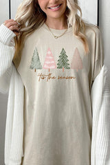 5000-E3218 Rustic Christmas Trees Graphic Heavy Cotton Tee $9