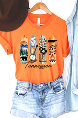 US3001-E3061TN Tennessee State Brushstroke Graphic Tee $12.5