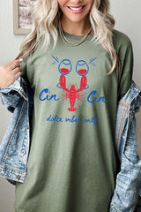 5000P-E3069 Cin Cin Lobster Graphic Plus Heavy Cotton Tee $12.75