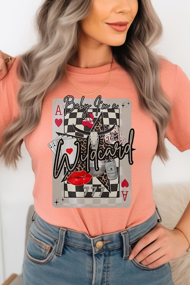 US3001P-E3099 Retro Wildcard Graphic Plus Tee $16