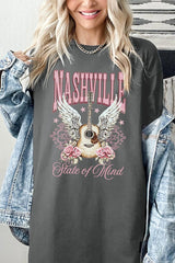 5000P-E3157 Nashville Rose Graphic Plus Heavy Cotton Tee $12.75