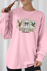 UL240P-E3192 Deer & Duck Hunting Season Graphic Plus Long Sleeve Tee $17