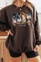 UL180-E3204 Savior Is Born Nativity Graphic Sweatshirt $20