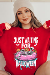 UL180-E3138 Just Waiting For Halloween Graphic Sweatshirt $20