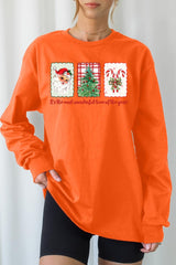 UL240-E3201 Most Wonderful Time Graphic Long Sleeve Tee $13.75