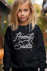 UL180B-E3199Z Howdy Santa Kids Graphic Sweatshirt $20