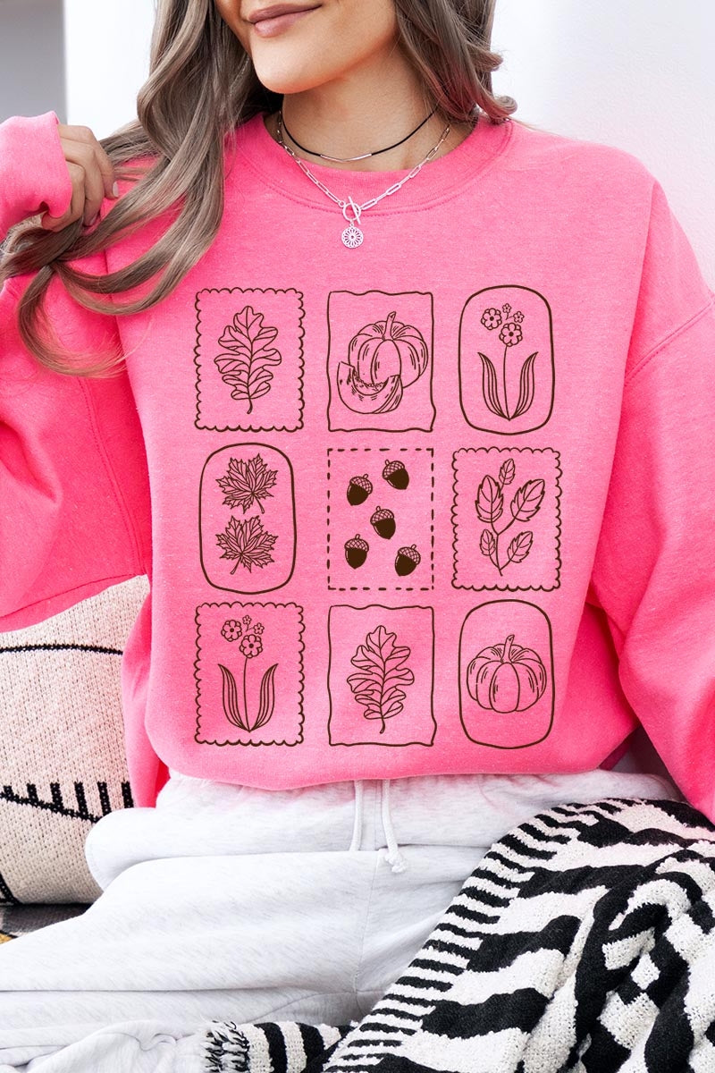 UL180P-E3101 Autumn Graphic Plus Sweatshirt $25
