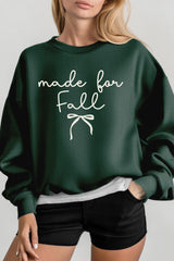 UL180P-E3151 Made For Fall Graphic Plus Sweatshirt $25