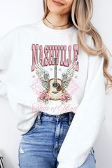 UL180P-E3157 Nashville Rose Graphic Plus Sweatshirt $25
