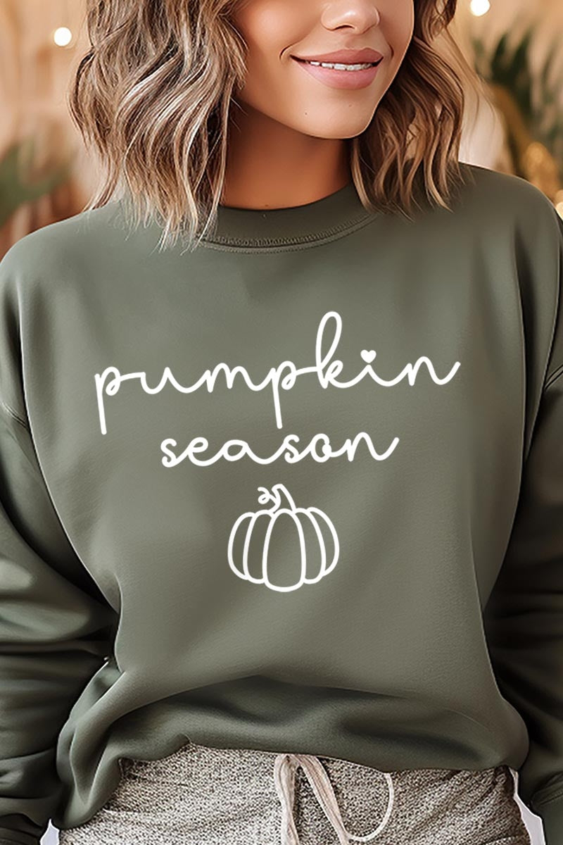 UL180P-E3152 Pumpkin Season Graphic Plus Sweatshirt $25
