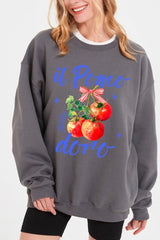 UL180-E3070 Il Pomodoro Tomato Art Graphic Sweatshirt $20