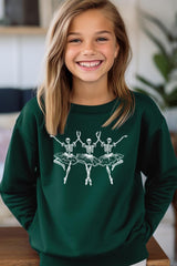 UL180B-E3156Z Halloween Ballerina Kids Graphic Sweatshirt $20