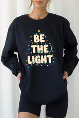 UL240-E3202 Be the Light Christmas Graphic Long Sleeve Tee $13.75
