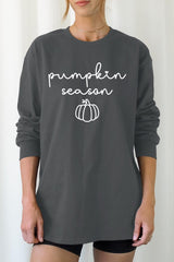 UL240-E3152 Pumpkin Season Graphic Long Sleeve Tee $13.75