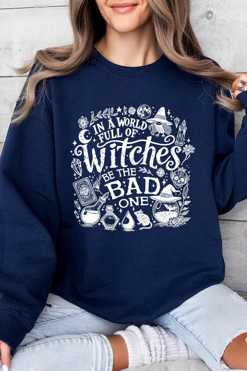 UL180-E3139 In a World of Witches Graphic Sweatshirt $20