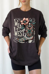 UL240P-E3100 Wild West Cowgirl Boot Plus Long Sleeve Tee $17