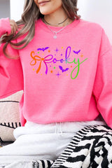 UL180P-E3109 Spooky Halloween Graphic Plus Sweatshirt $25