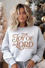UL180P-E3179 Joy of the Lord Graphic Plus Sweatshirt $25