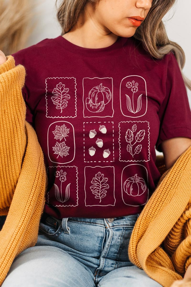 US3001P-E3101 Autumn Graphic Plus Tee $16