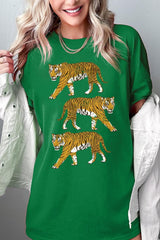 5000P-E3104 Retro Tigers Graphic Plus Heavy Cotton Tee $12.75
