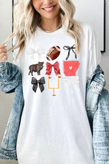5000P-E3077 Arkansas Football Graphic Plus Heavy Cotton Tee $12.75