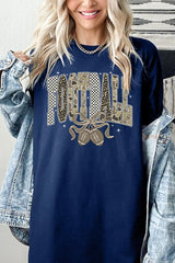 5000-E3132 Camo Football Graphic Heavy Cotton Tee $9