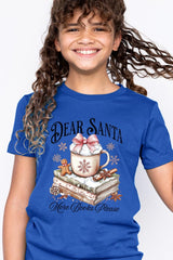 US3001Y-E3205Z Dear Santa Books Kids Graphic Tee $11