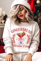 UL180-E3216 Gingerbread Martini Club Graphic Sweatshirt $20