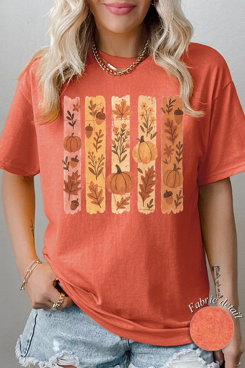 5000P-E3110 Brushstroke Fall Graphic Plus Heavy Cotton Tee $12.75