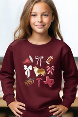 UL180B-E3079Z Texas Football Kids Graphic Sweatshirt $20
