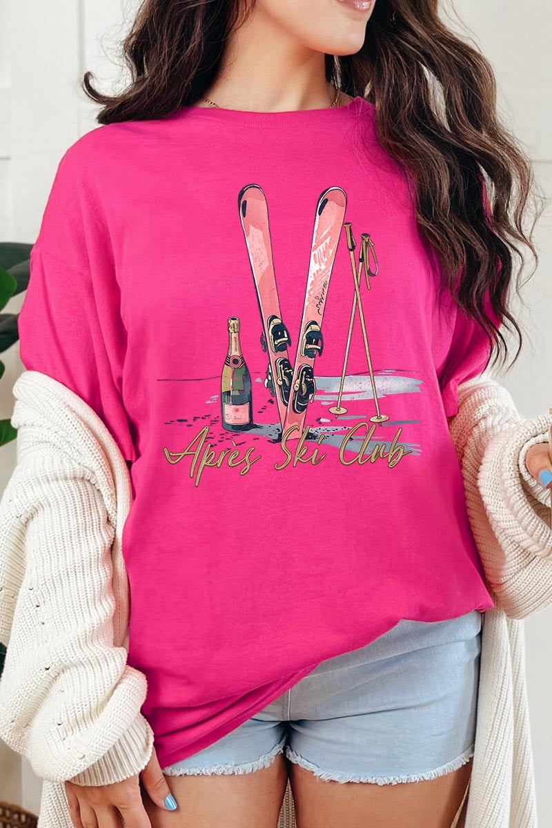 5000P-E3187 Apres Ski Club Graphic Plus Heavy Cotton Tee $12.75